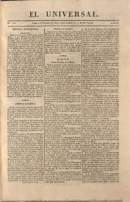 El Universal Montag 4. September 1820