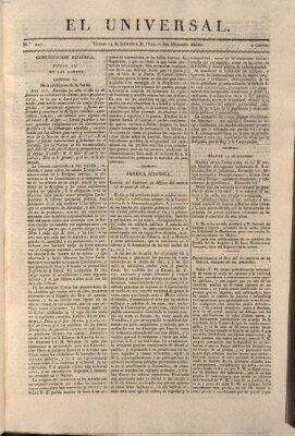 El Universal Freitag 15. September 1820