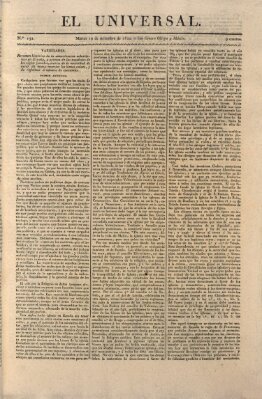 El Universal Dienstag 19. September 1820