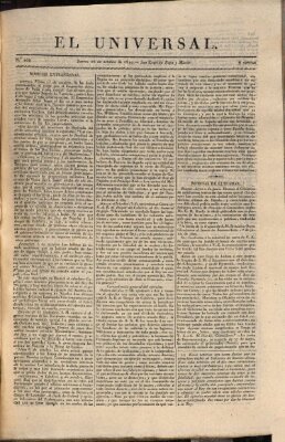 El Universal Donnerstag 26. Oktober 1820