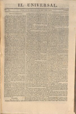 El Universal Freitag 10. November 1820