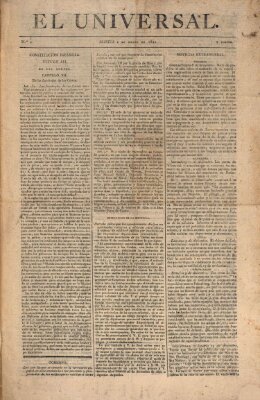 El Universal Dienstag 2. Januar 1821