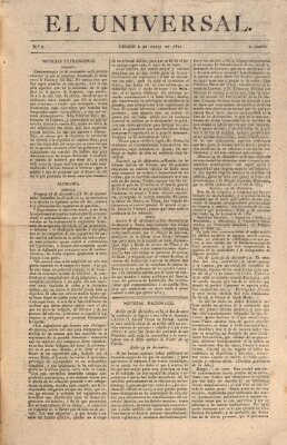 El Universal Samstag 6. Januar 1821