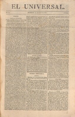 El Universal Mittwoch 17. Januar 1821