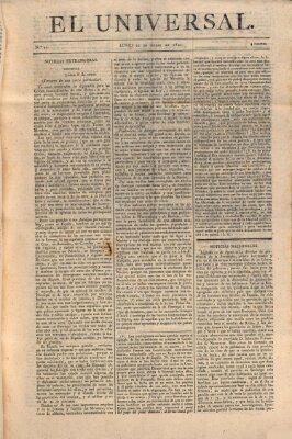 El Universal Montag 22. Januar 1821