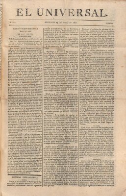 El Universal Mittwoch 24. Januar 1821