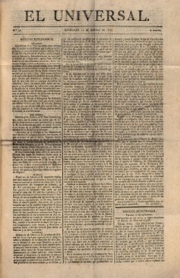 El Universal Mittwoch 21. Februar 1821