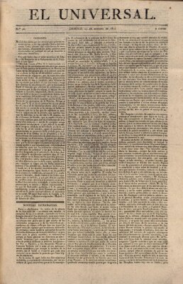 El Universal Sonntag 25. Februar 1821