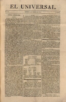 El Universal Dienstag 27. Februar 1821