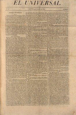 El Universal Dienstag 13. März 1821