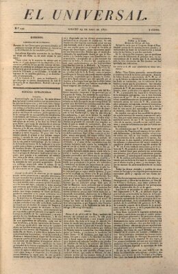 El Universal Samstag 19. Mai 1821