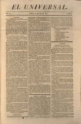 El Universal Freitag 25. Mai 1821