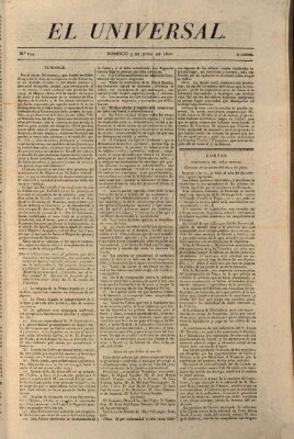 El Universal Sonntag 3. Juni 1821