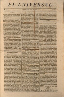 El Universal Freitag 8. Juni 1821