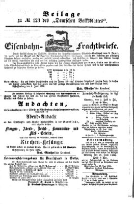 Deutsches Volksblatt für das Main- und Nachbar-Land Sonntag 24. Juni 1860