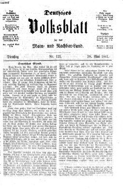 Deutsches Volksblatt für das Main- und Nachbar-Land Dienstag 28. Mai 1861