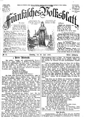 Fränkisches Volksblatt. Ausg. 000 (Fränkisches Volksblatt) Samstag 18. Juli 1868