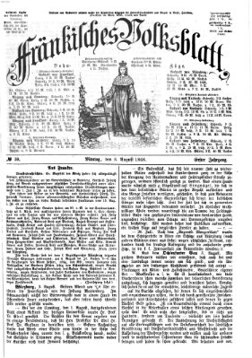 Fränkisches Volksblatt. Ausg. 000 (Fränkisches Volksblatt) Montag 3. August 1868