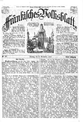 Fränkisches Volksblatt. Ausg. 000 (Fränkisches Volksblatt) Dienstag 24. November 1868