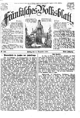 Fränkisches Volksblatt. Ausg. 000 (Fränkisches Volksblatt) Freitag 11. Dezember 1868