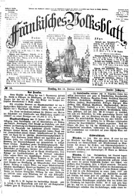 Fränkisches Volksblatt. Ausg. 000 (Fränkisches Volksblatt) Samstag 16. Januar 1869