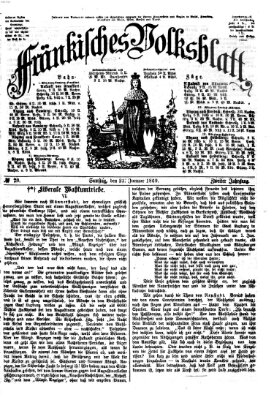 Fränkisches Volksblatt. Ausg. 000 (Fränkisches Volksblatt) Samstag 23. Januar 1869