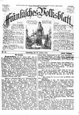 Fränkisches Volksblatt. Ausg. 000 (Fränkisches Volksblatt) Donnerstag 28. Januar 1869