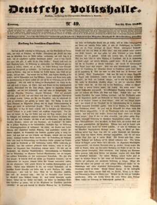 Deutsche Volkshalle Sonntag 24. November 1839