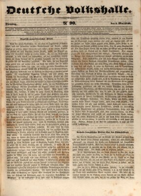 Deutsche Volkshalle Dienstag 5. Mai 1840