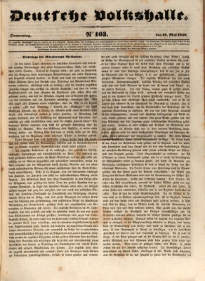 Deutsche Volkshalle Donnerstag 28. Mai 1840