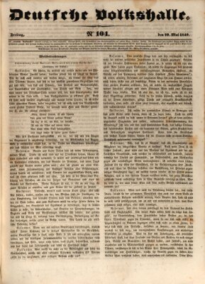 Deutsche Volkshalle Freitag 29. Mai 1840