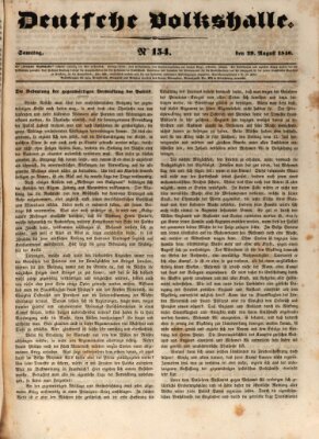 Deutsche Volkshalle Samstag 29. August 1840