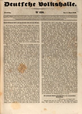 Deutsche Volkshalle Samstag 5. September 1840