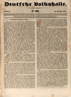 Deutsche Volkshalle Sonntag 13. September 1840