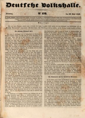 Deutsche Volkshalle Dienstag 29. September 1840