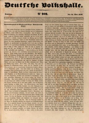 Deutsche Volkshalle Samstag 14. November 1840