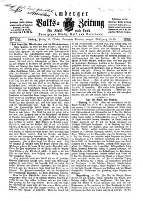 Amberger Volks-Zeitung für Stadt und Land Freitag 30. Oktober 1868