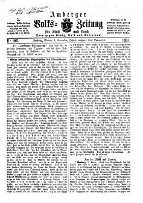 Amberger Volks-Zeitung für Stadt und Land Dienstag 3. November 1868