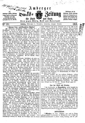 Amberger Volks-Zeitung für Stadt und Land Mittwoch 25. November 1868