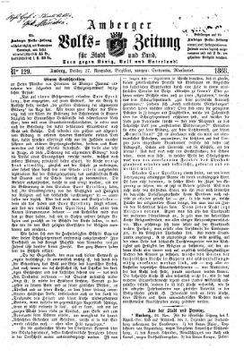 Amberger Volks-Zeitung für Stadt und Land Freitag 27. November 1868