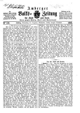 Amberger Volks-Zeitung für Stadt und Land Donnerstag 10. Dezember 1868