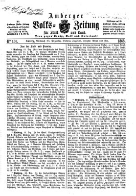 Amberger Volks-Zeitung für Stadt und Land Mittwoch 23. Dezember 1868