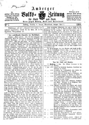 Amberger Volks-Zeitung für Stadt und Land Samstag 9. Januar 1869