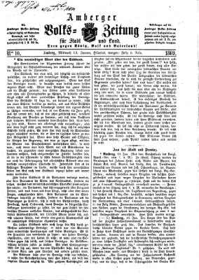 Amberger Volks-Zeitung für Stadt und Land Mittwoch 13. Januar 1869