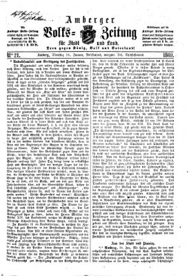 Amberger Volks-Zeitung für Stadt und Land Dienstag 26. Januar 1869