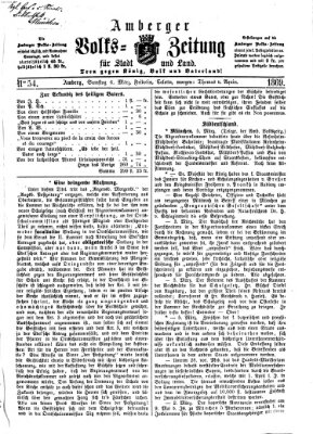 Amberger Volks-Zeitung für Stadt und Land Samstag 6. März 1869