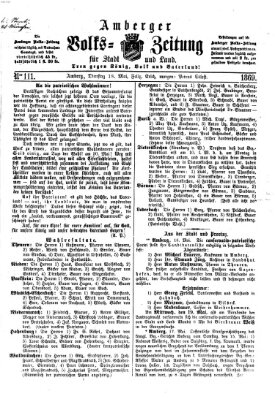Amberger Volks-Zeitung für Stadt und Land Dienstag 18. Mai 1869