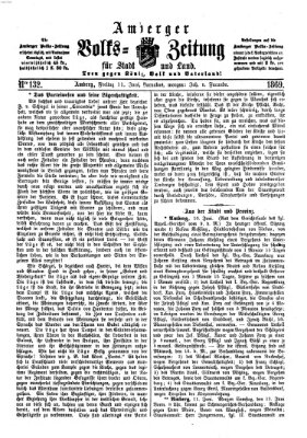 Amberger Volks-Zeitung für Stadt und Land Freitag 11. Juni 1869