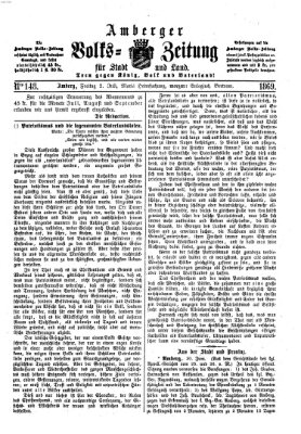 Amberger Volks-Zeitung für Stadt und Land Freitag 2. Juli 1869