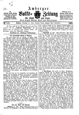 Amberger Volks-Zeitung für Stadt und Land Samstag 31. Juli 1869